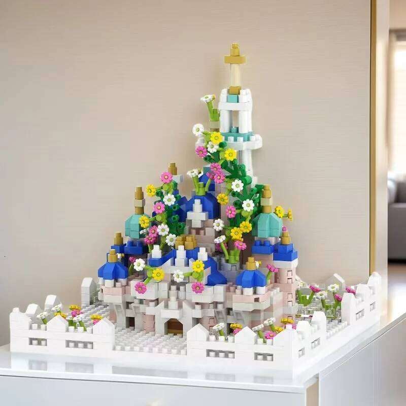 1120-Piece Castle Garden Building Model - Difficult 3D Puzzle, Abs Resin, Perfect Holiday and Birthday Gift Z260305