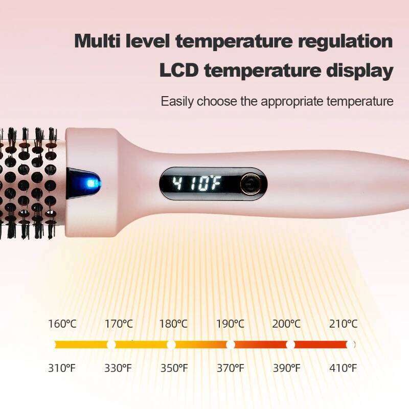 home use 38mm fluffy iron, tangle-free electric heated straightening comb, multifunctional travel portable curling iron 26Y0306