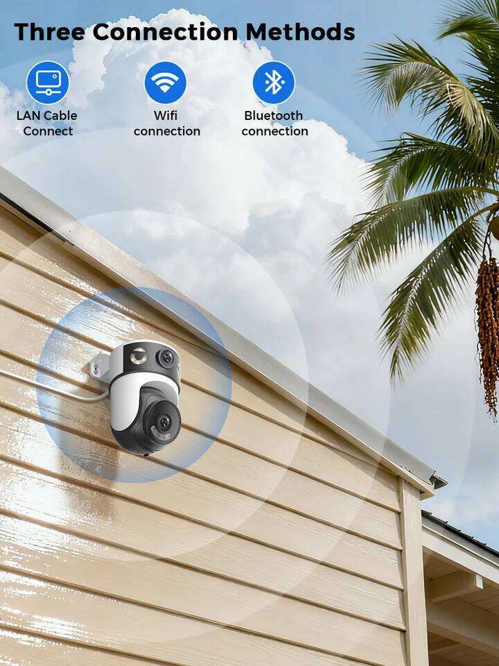 OKAM PRO APP Dual-Lens 5G Wi-Fi IP HD 10MP PTZ Color Night Vision Two-Way Intercom Motion Tracking AI Smart Camera 26W0306