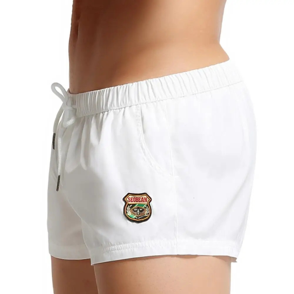 SEOBEAN Mens Quick Dry Swimwear Beach Shorts Summer Surf Fitness Board Trunks Gym Short Pants Male Clothing 260305