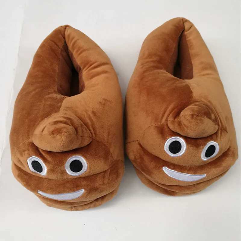 Whoholl Cute Funny Winter Shoes Women Slippers Unisex Brown Fashion Plush Female Indoors Slippers Home Warm Slippers Ladies S260305