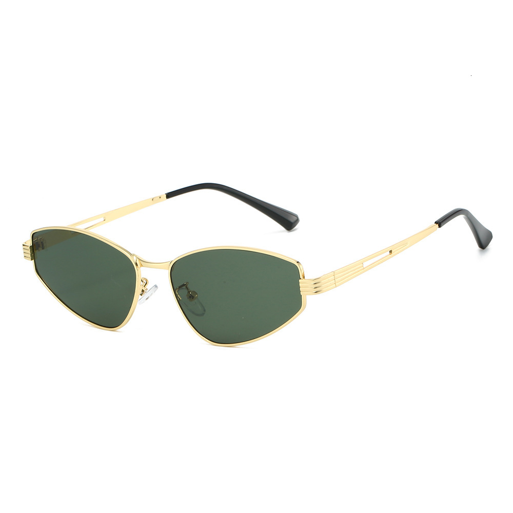 25 new models of irregular metal small-frame sunglasses, trendy high-end, UV protection, retro European and American style