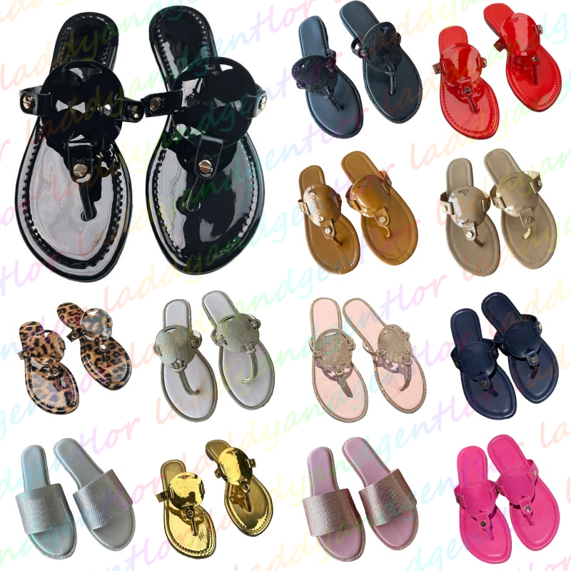 Free Shipping Designer Slide Summer Beach Flip Flops Comfortable Flat Slip On Sandles Classic Luxury Ladies Lightweight Slippers 35-43