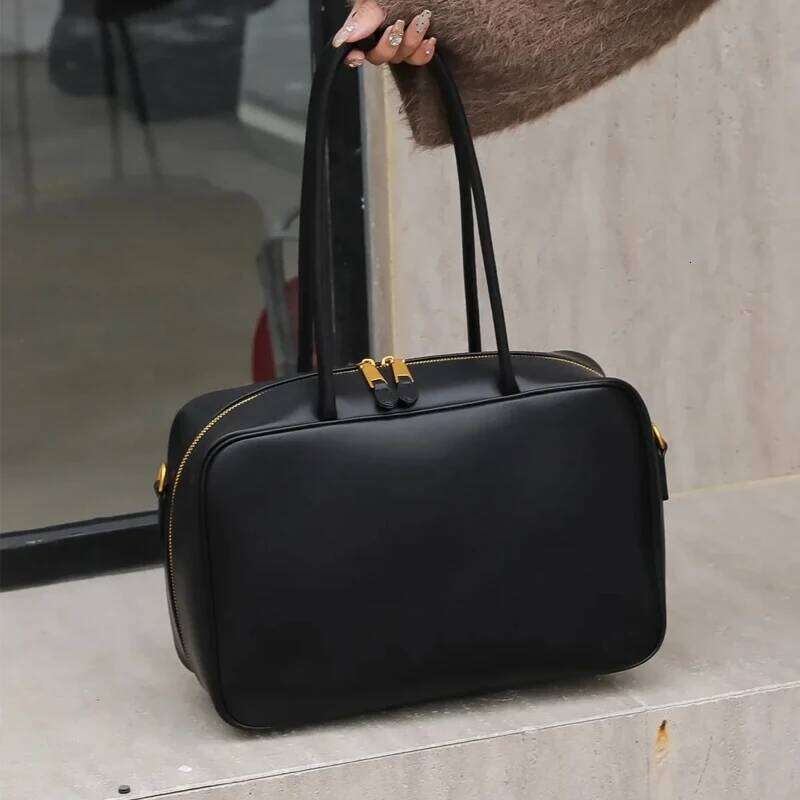 Genuine Leather Fashion Women Shoudler Black Bags Luxury Ladies Crossbody Cowhide Brown Large Bag Female Handbags Coffe Xiu Lai Si