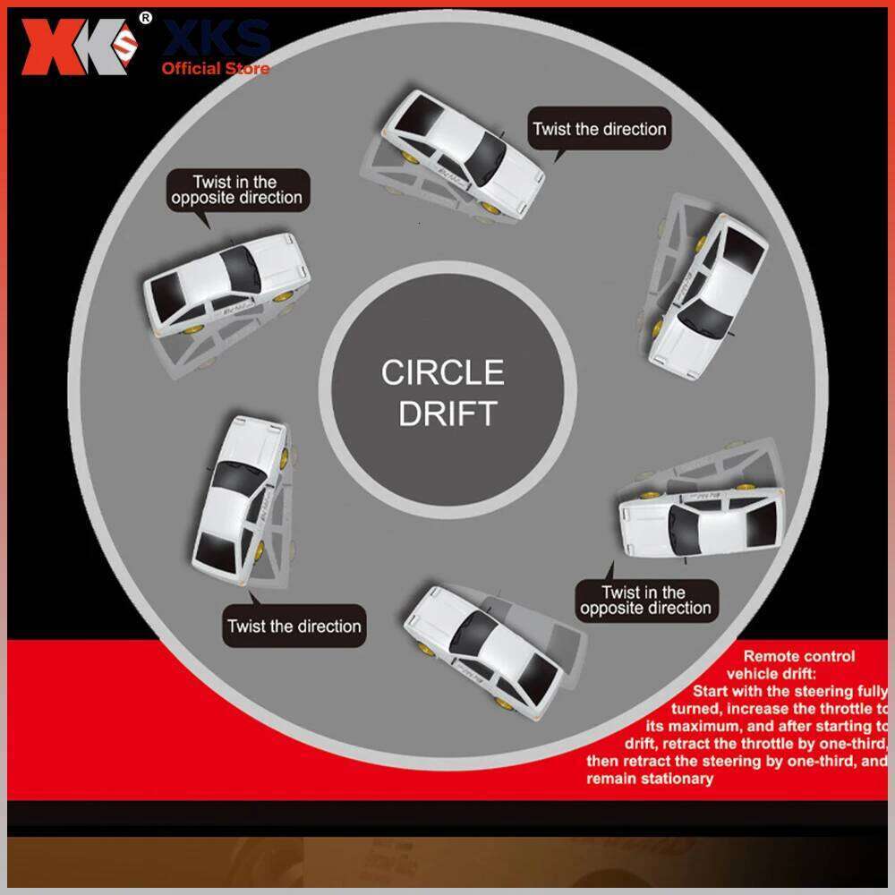 XKS LDRC LD1802 RX7 1/18 car RWD Drift Car 2.4G ESP Gyroscope Anti-Interference with Flip Lights RC Toy C260305