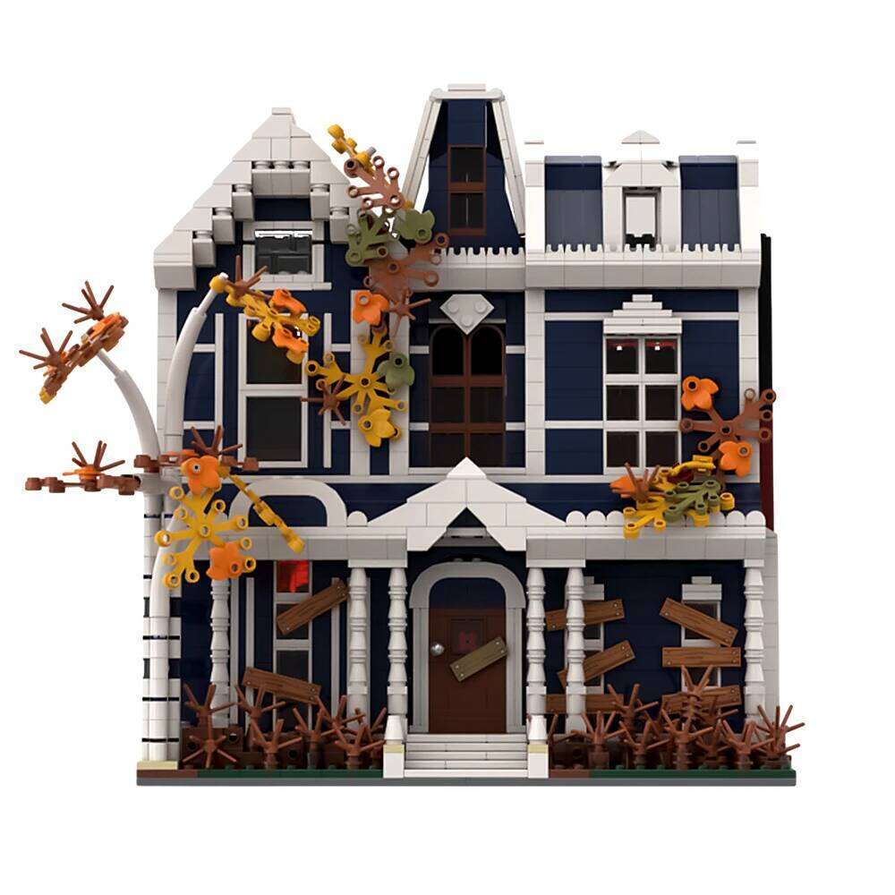 Gobricks MOC Victor Creel Building Blocks American Horror TV Series Strange House Architecture Bricks Model Toys Kids Gift Z260306