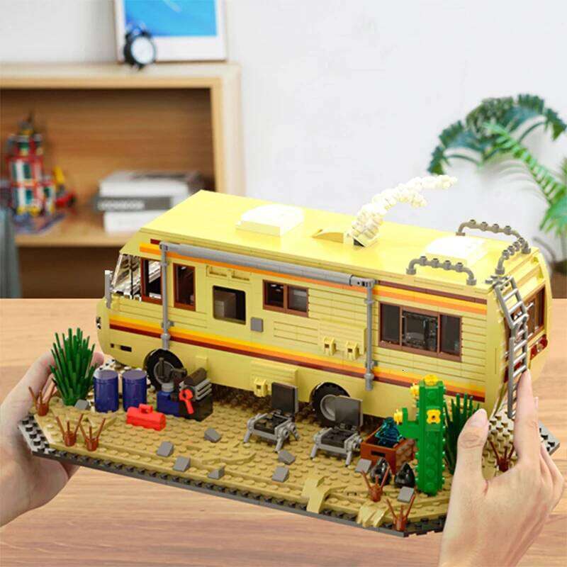 Technical Breaking Bad RV Adventure Camper Bus Model Building Blocks Fit Car Vehicle Assemble Bricks Toys For Boys Avid Fans Z260305