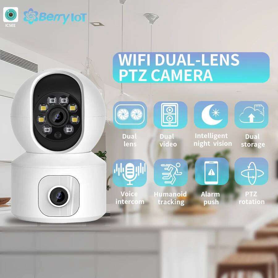 2K 4MP Smart Security Protection Wireless Monitoring Indoor Baby Pet Monitor 2.4Gwifi Mini IP Camera PTZ Auto Tracking ICSEE 26W0306