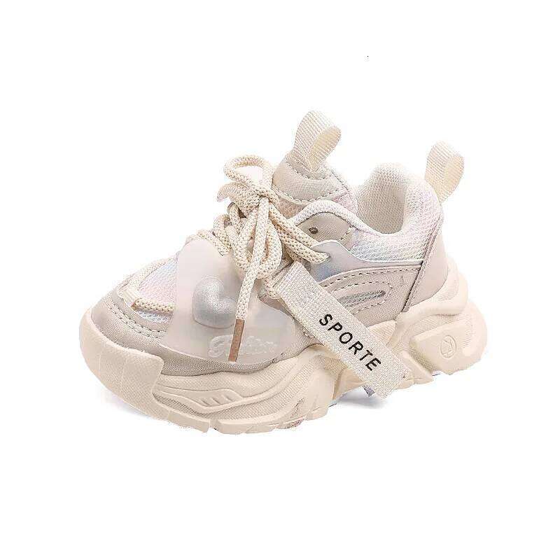 Girl Child Sport Shoe 2026 Spring Mesh Breathable Toddlers School Running Sneakers Fashion Non-slip Kids Boys Basketball Shoes 26Y0304