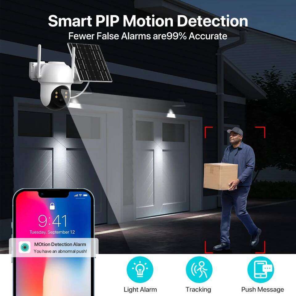 6x Zoom PTZ Camera 4K 8MP HD Outdoor WiFi Wireless IP Camara Solar Panel Security Built in Battery PIR Human 4MP iCsee 26W0306