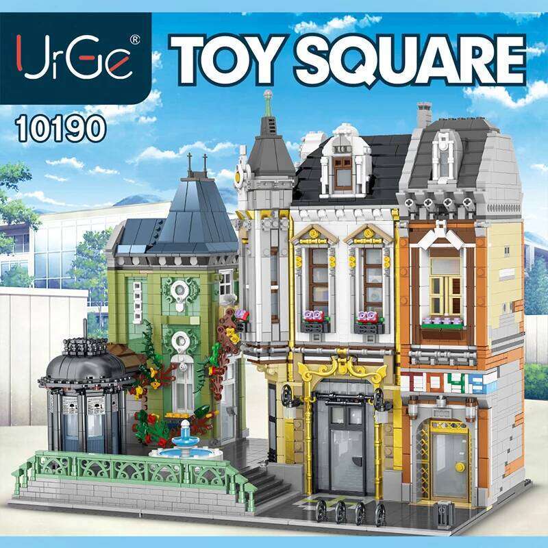 5477pcs URGE Street View Sets MOC Series Modular Toy Square City Architecture Building Blocks Bricks Model Kids Toys Boys Gifts Z260306