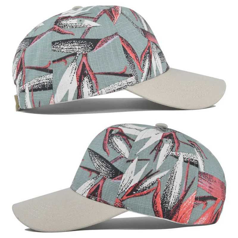 Spring And Autumn Mens And Womens Personalized Beach Graffiti Printed Baseball Cap Silk Screen Duck Tongue Hat Sunshade Hat S260306