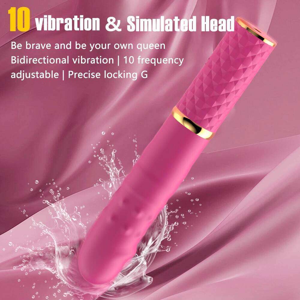 Beginner Automatic Telescopic Dildo Vibrator With Suction Cup G Spot Orgasm Massager Anal Plug Stimulator Sex Toy for Women W260305