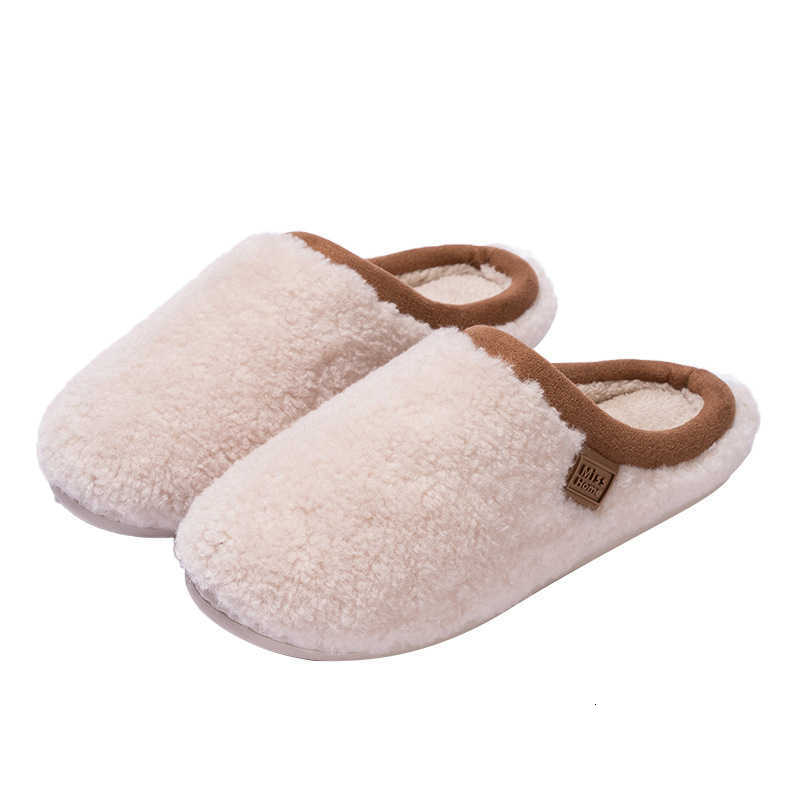 2025 Autumn Winter Plush Slippers for Women Home Indoor Non-Slip Warm Floor Fleece Cotton Slippers Men Maternity Shoes S260305