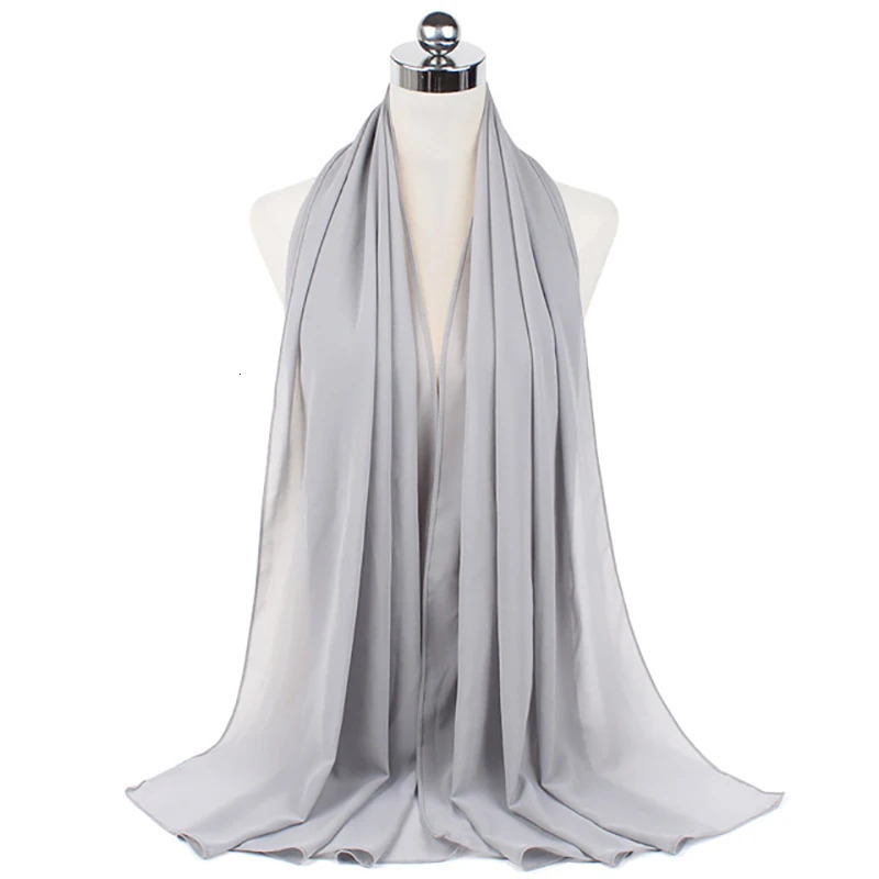 Women Muslim Chiffon Hijab Shawls Scarf Modal Cotton Hijabs Plain Soft For Woman Muslim Voile Head Wraps 70180cm Islamic 260304