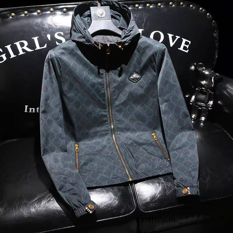 European Style High-End Casual Hooded for Men, Spring and Autumn 2026 New Trendy Stylish Slim-Fit Men's Jacket