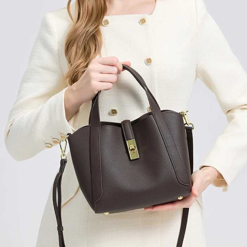 Autumn And Winter Womens Natural Suede Leather Handbag Female Designer Crossbody Shoulder bag Leather Tote Bags H260306