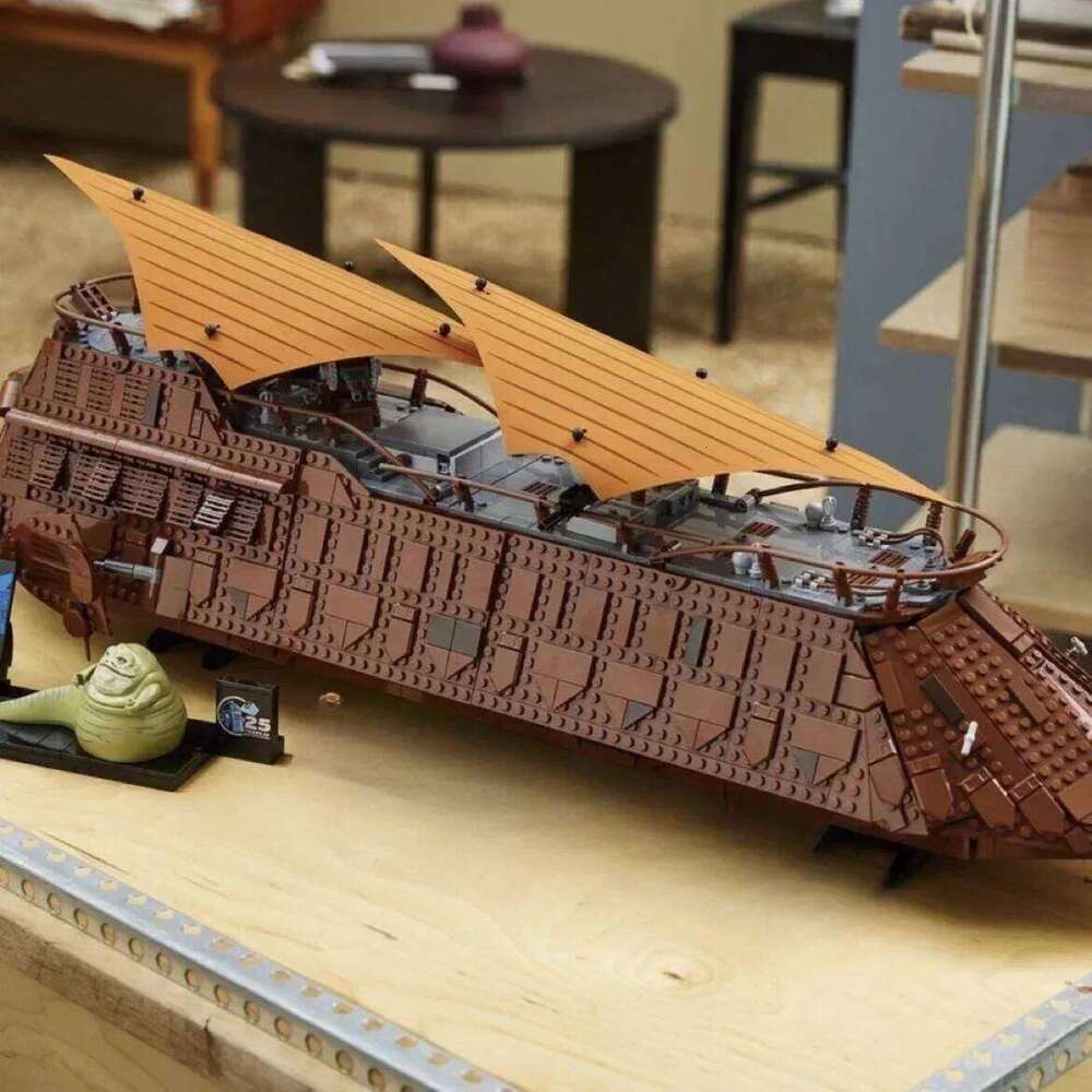 3942PCS Creative Classic Sailboat Model Jabba's Sail Barge Building Block With Figures Bricks Assembly Toys Adult Kids Gift Z260305