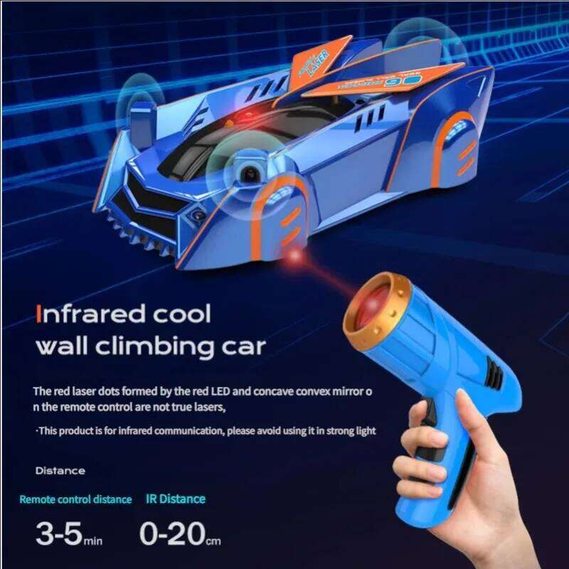 2.4GHz light-following wall-climbing car, infrared sensing anti-gravity, children's electric remote-controlled toy racing car C260305