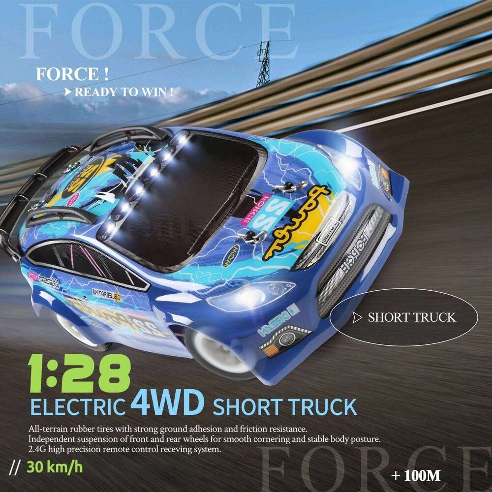 Wltoys 284010 30Km/H Mosquito RC 2.4GHz Off-Road RTR Rally Drift Car 4WD 1/28 V2/LCD/V8 Remote Control High Speed Racing C260305