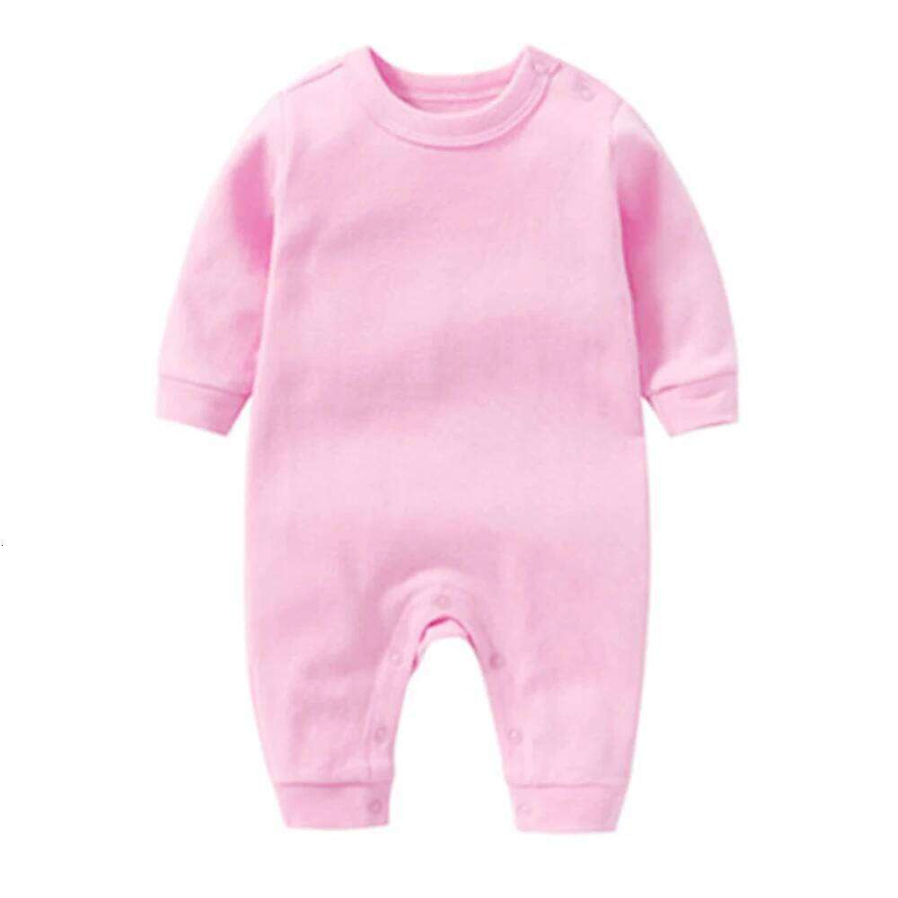 Christmas Baby Romper Long Sleeve Cotton Solid Color Spring Autumn Newborn Jumpsuit Unisex Infant Clothes For Boys Girls Z260306