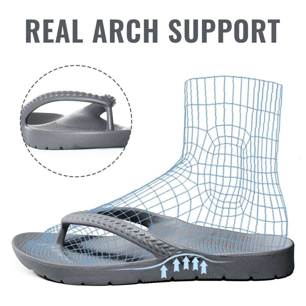 Litfun Summer New Orthopedic Flip Flops For Women Comfort Arch Support Beach Slipper Fashion Thong Sandals for Plantar Fasciitis