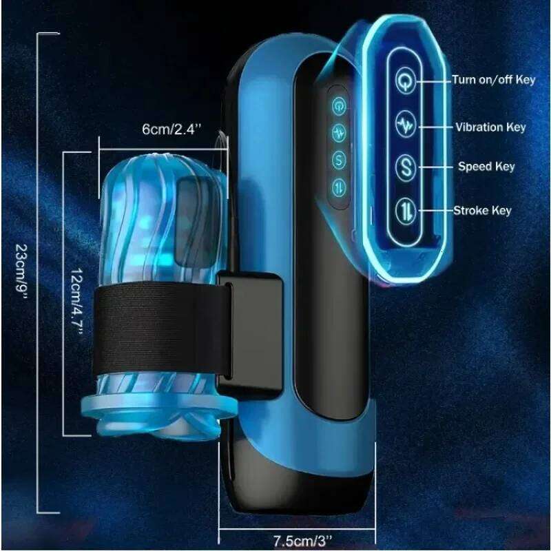 Automatic Telescopic Sucking Vibration Retractable Electric Adult Toy Male Masturbator Sex Toys for Men W260305