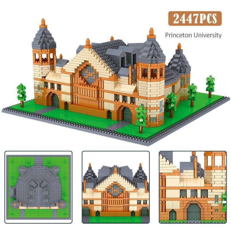 5379PCS City Mini World Famous School Series Architecture Model Building Blocks Educational Bricks Toys for Children Gifts Z260305