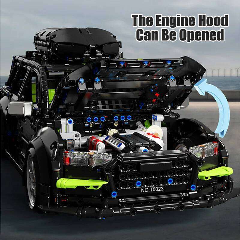 High-tech Expert 2896pcs Audied RS6 Touring Model Building Blocks MOC City Sport Car Travel SUV Vehicle Bricks Toys For Kids Z260305