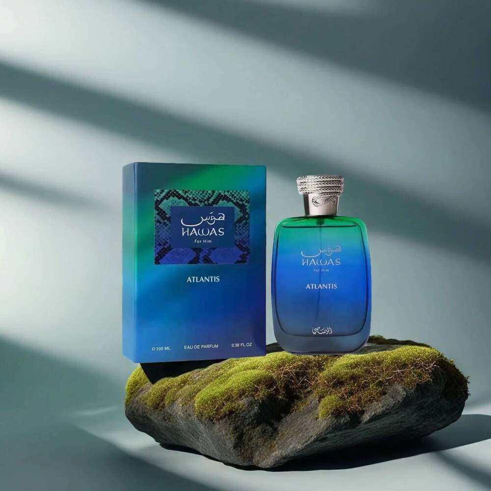 Rasasi Hawas Atlantis EDP Unisex Fragrance 100ml 3.4oz - Long Lasting Middle East Perfume for Men And Women 26H0306