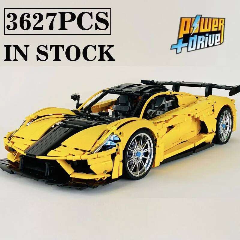 NEW MOC-213723 Venom F5 Revolution Scale 1:8 Technologys Building Block Hypercar Super Car Assembly Toys Model Birthday Gifts Z260305
