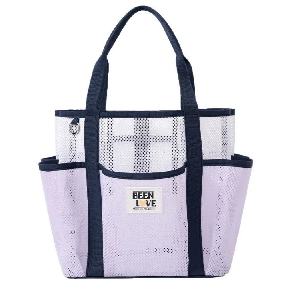 Gym Bag Handheld Beach Bag Large Capacity Travel Swimsuit Storage Bag Portable Tote Swimming Mesh Vacation Storage Bag 260303