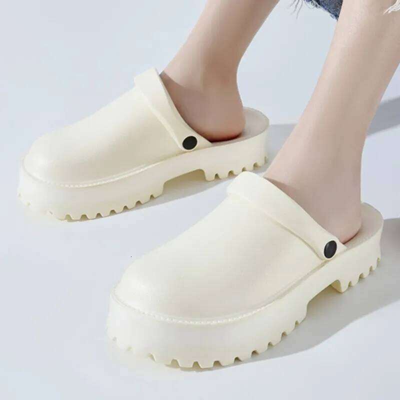 Litfun Summer Fashion Platform Sandals For Outdoor Anti-slip Thick Sole EVA Beach Slippers Women New Comfort Garden Shoes