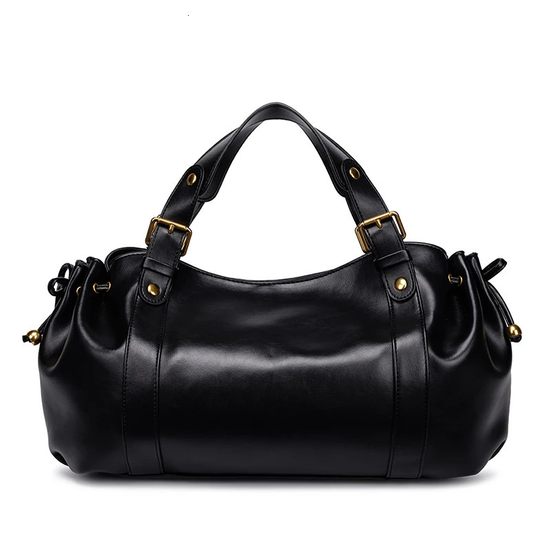 2026 Womens Bag Boston Solid Color Simple Handbag Working Shoulder Crossbody Tote Soft 260228