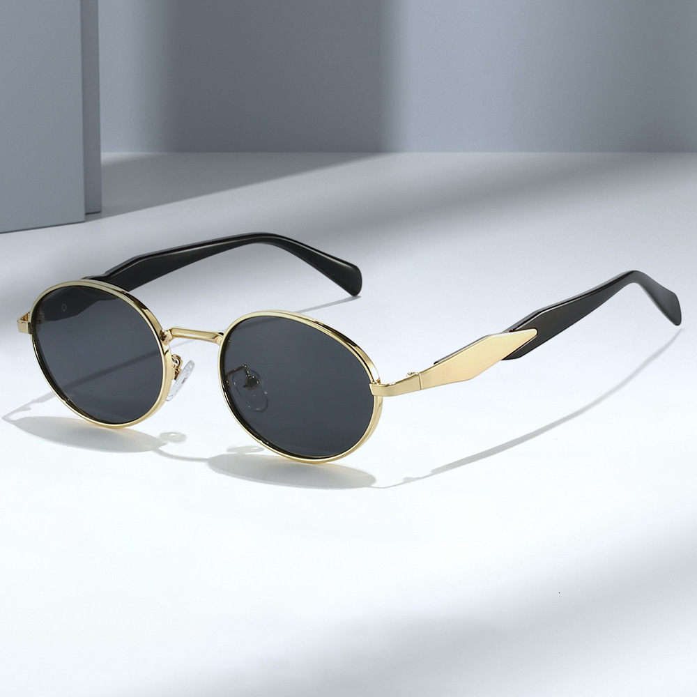 Metal Oval High-end Luxury UV Protection 2026 New Fashion Sunshade Sunglasses