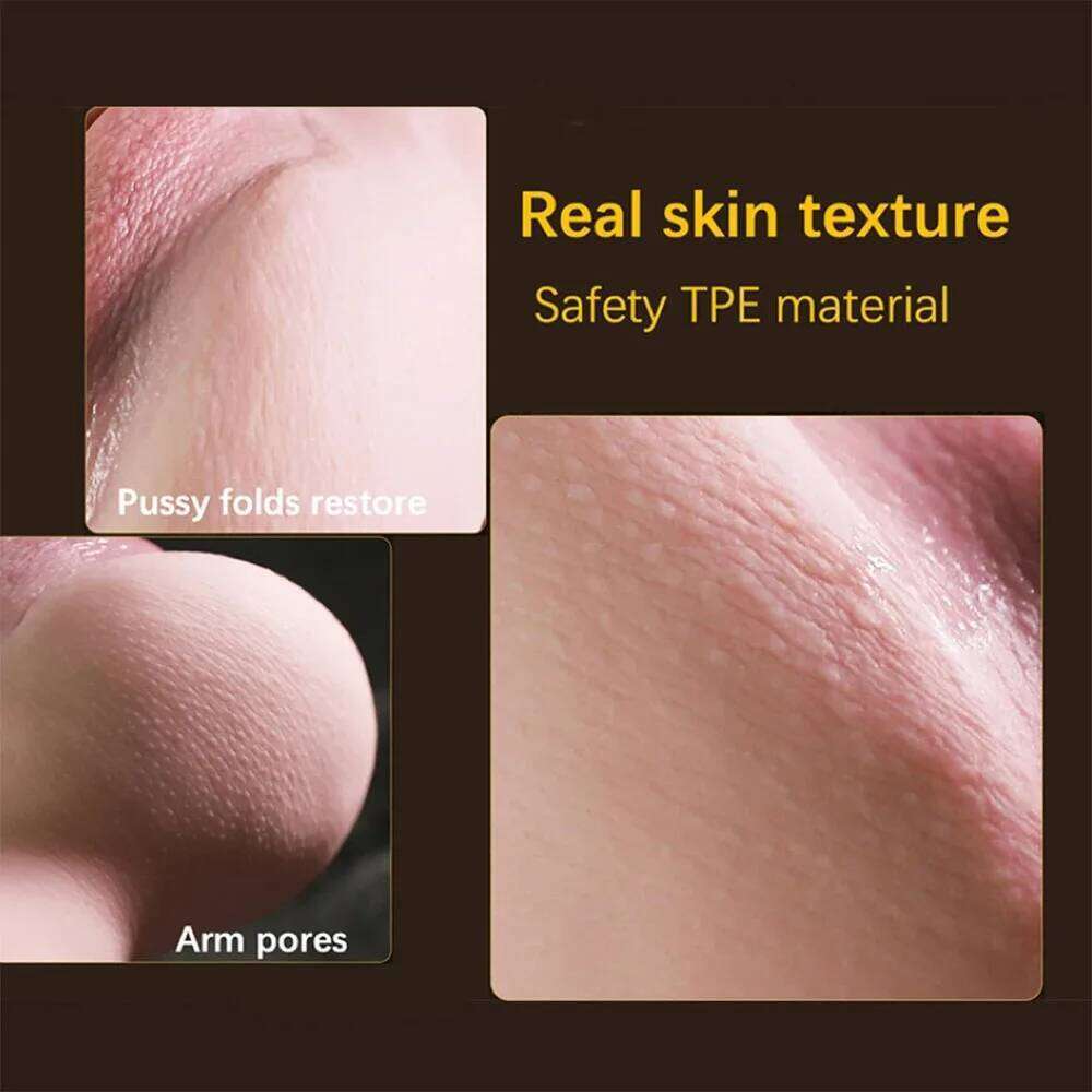 4D Realistic Silicone TPE Artificial Vagina, Pocket Cat, Real Butter, Male Oral Sex Toy, Adult Masturbation Aircraft Cup W260305