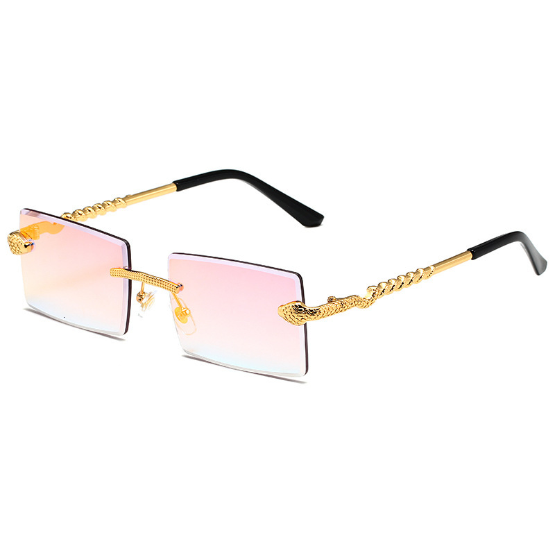 Designer Sunglasses 2023 New Snake-shaped Outdoor Cycling Sunglasses Metal Sunglasses European And American Square Men And Women Trendy High-end Sungl