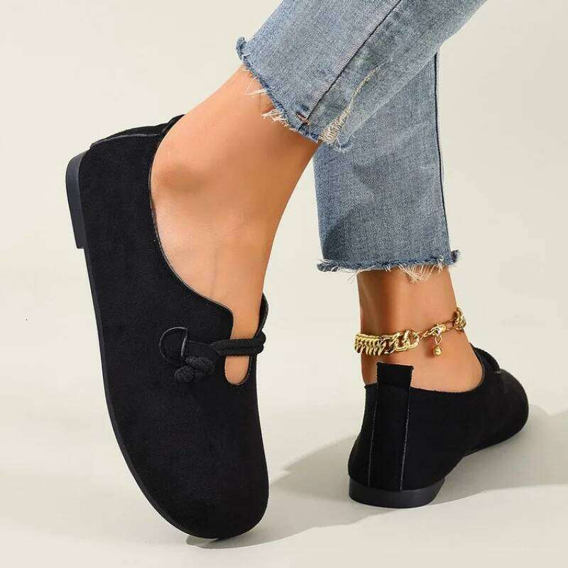 2025 New Retro Flats - Shallow Loafers for Women, Casual & Comfortable Solid Color Styles, Everyday Versatile Basics