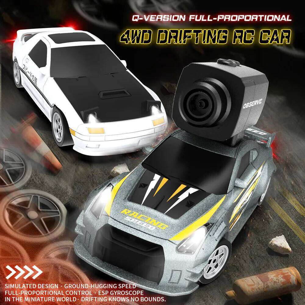 New JJRC RC 1:32 Upgraded C8827 HD Camera Car 120 Wide Angle 2.4G Mobile APP 720P Dual Control Fun Children's Toy C260305