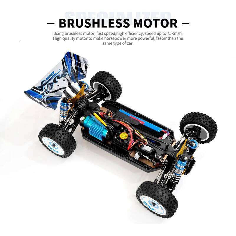WLtoys Fast RC Cars For Adults 1:12 Brushless 4WD Racing Car 75km/h High-Speed Electric Remote Control Vehicle Christmas Gifts C260305