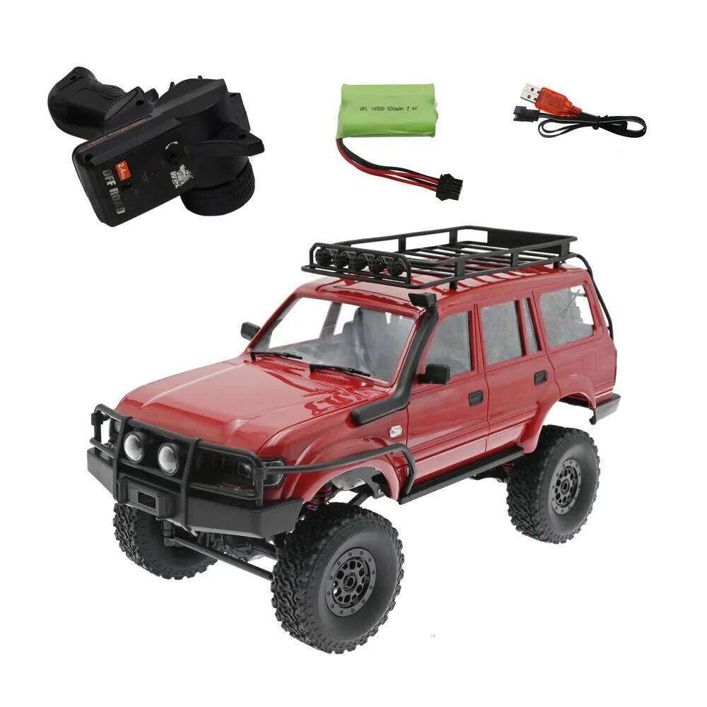 C54-1 RC C54 CAR LC80 Crawler Simulate Full Scale 260 Motor Off Road Climbing Monsterk WPL 4WD Kids Gift C260305