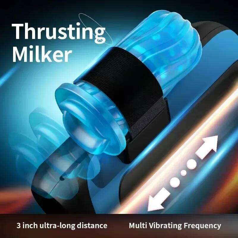 Automatic Telescopic Sucking Vibration Retractable Electric Adult Toy Male Masturbator Sex Toys for Men W260305