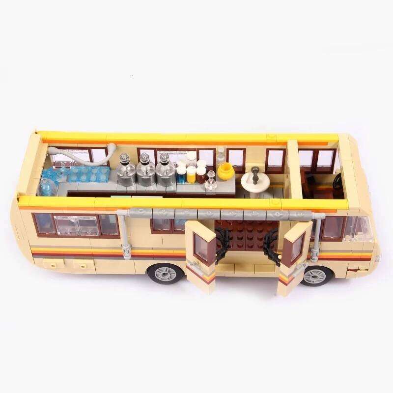 986PCS Technology Breaking Bad Building Blocks Movie Game Bus Vehicle Collect Model Brick DIY Puzzle Toys for Boy Christmas Gift Z260305
