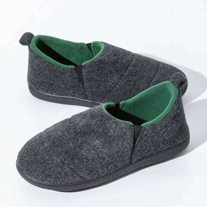 Litfun Winter Cotton Indoor Warm Fur Fluffy Men Casual Slippers Outdoor Antiskid High Quality Fuzzy House Shoes