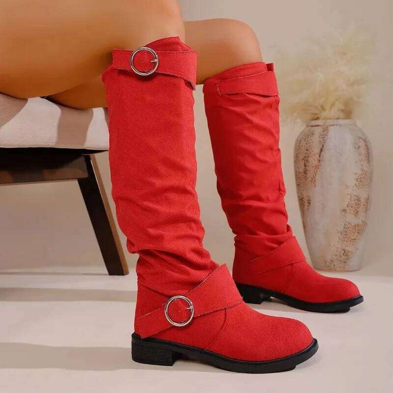 2025 autumn winter new retro minimalist fashion fashionable and comfortable women's boots