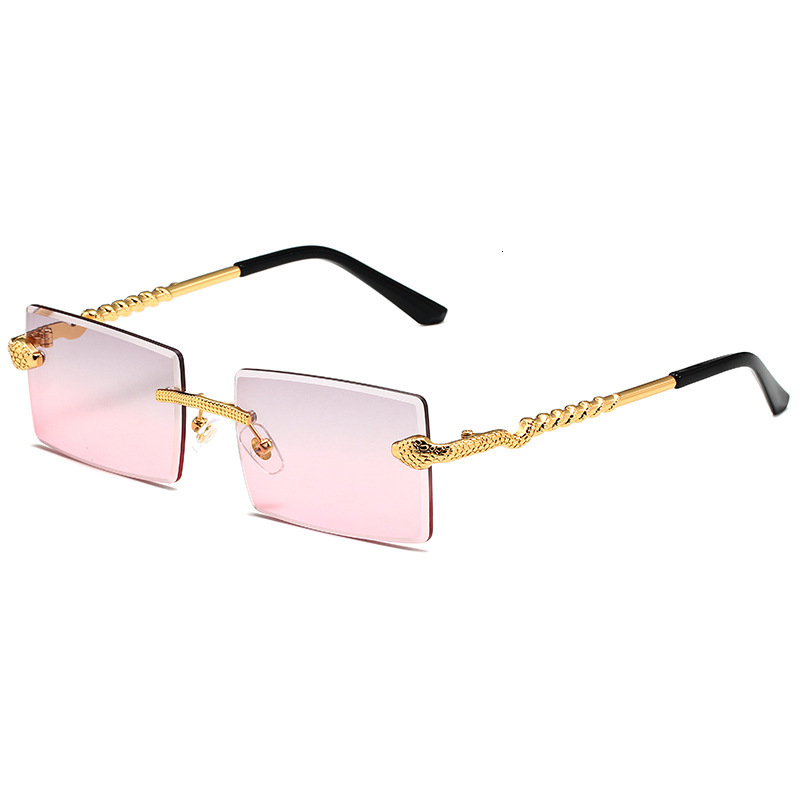 Designer Sunglasses 2023 New Snake-shaped Outdoor Cycling Sunglasses Metal Sunglasses European And American Square Men And Women Trendy High-end Sungl