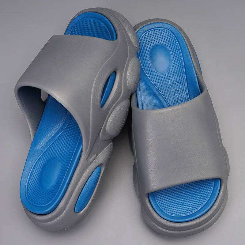 Litfun Men New Platform Slippers Outdoor Fashion Thick Sole Beach Sandals Indoor Non-slip EVA Bathroom Slides Unisex House Slide