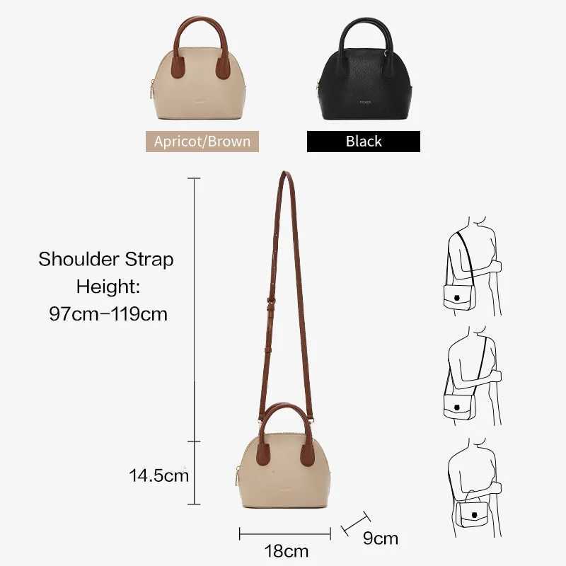 FOXER Womens Handbag PU Leather Casual Female Shoulder Bag Large Capacity Daily Crossbody Bag Purse Commuting Bag H260306