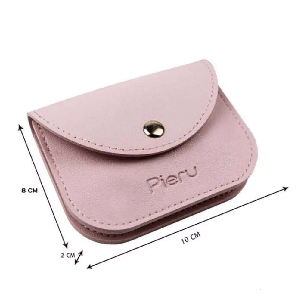 Portable Gifts Jewelry Organizer Small Macaron Color Lipstick Pouch Key Bag Earphone Holder Mini Wallet Leather Coin Purse C260304