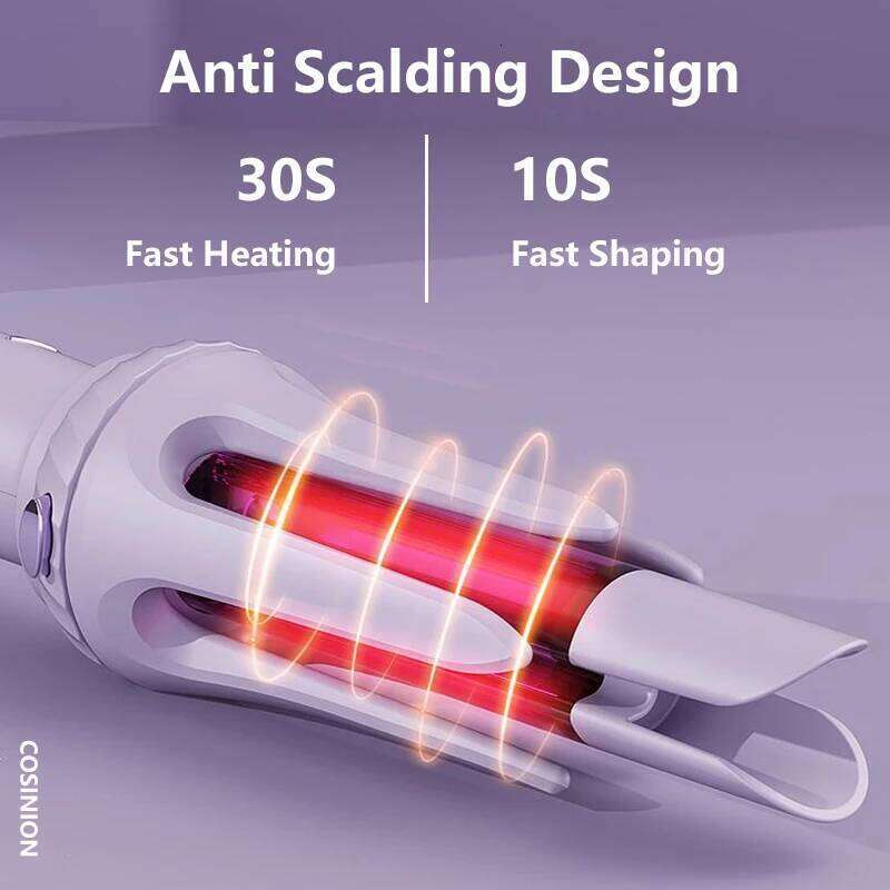 3 IN 1 Negative Ions 28mm & 32mm Roll Automatic Curler Heating Straight Comb Electric Ceramic Curling Iron Hair Stick 26Y0306
